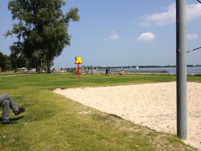 Vlak voor de Hollandse Brug