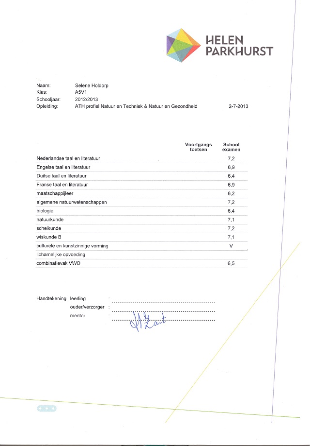 Rapport Selene 2012-2013