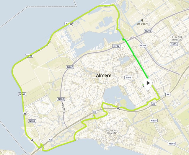 Rondje Almere 35km